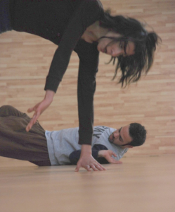 Dublin dance artist John Scott's workshop in the West Bank