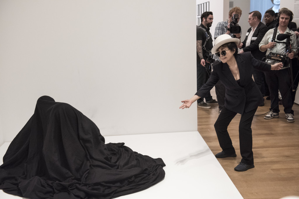 Ono with Bag Piece (1964) At MoMA, photo by Ryan Muir