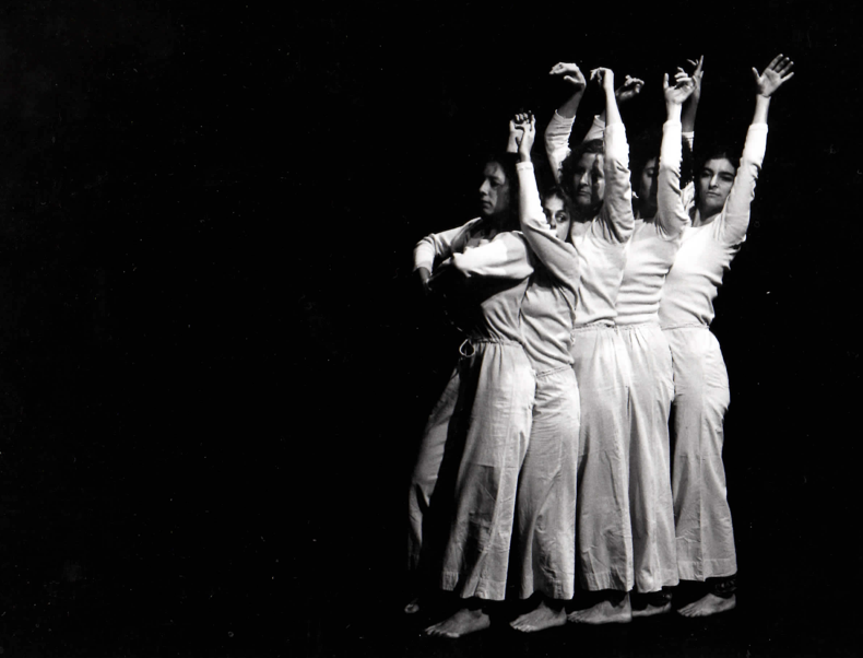 Spanish Dance in the 1970s. I'm the second from the right. Photo @ Babette Mangolte