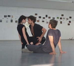 Naharin rehearsing Osipova and Vasiliev, photo by Eri Nakamura