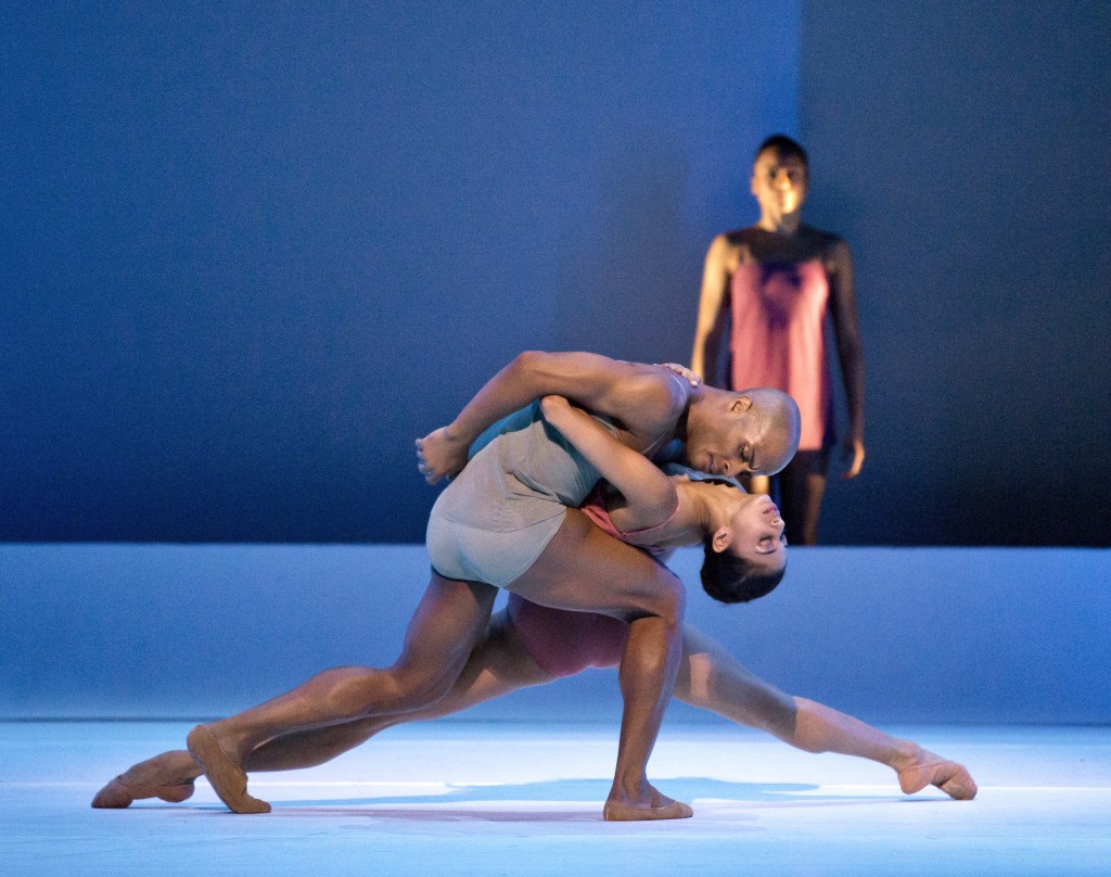 Chroma, by Wayne McGregor, with Ailey dancers Vernard Gilmore, Alicia Graf Mack, and Linda Celeste Sims 